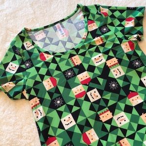 LuLaRoe | Christmas Classic T size Small
